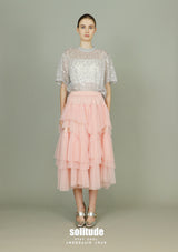 Pink Asymmetrical Tutu Skirt