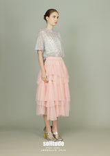 Pink Asymmetrical Tutu Skirt
