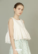 White Layered Vest Top