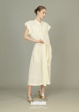 Yellow Sleeveless Cotton Dress