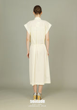 Yellow Sleeveless Cotton Dress