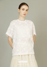 White Stylish Woven Top