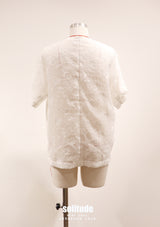 White Stylish Woven Top