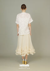 White Stylish Woven Top