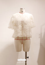 Beige Bubbles Layered Top