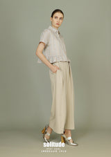 Double Pleated Wide Leg Pants