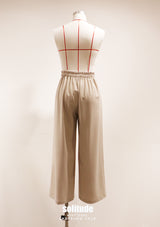 Double Pleated Wide Leg Pants