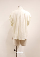 Light Yellow Flower Patches Sleeveless Shirt