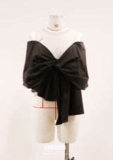 Black Big Bow Top