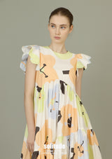 Colour Painted Cotton Dress