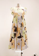 Colour Painted Cotton Dress