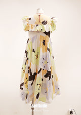 Colour Painted Cotton Dress