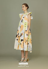 Colour Painted Cotton Dress