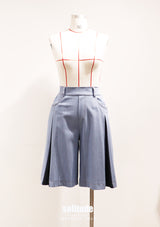 Elasticated Wasit Pleated Shorts