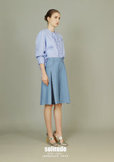 Elasticated Wasit Pleated Shorts