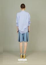 Elasticated Wasit Pleated Shorts