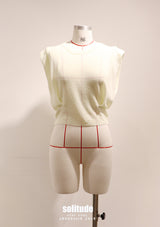 Yellow Knitted Sleeveless Top