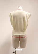 Yellow Knitted Sleeveless Top