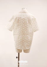 Beige Men Shirt Like Woven Top