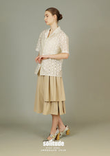 Beige Men Shirt Like Woven Top