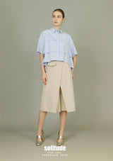 Tiered Spiral Striped Shirt