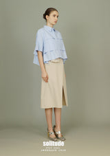 Tiered Spiral Striped Shirt