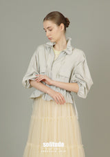 Light Weight Nylon Ruffles Jacket