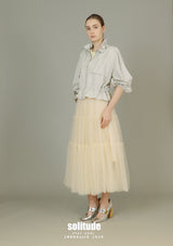 Light Weight Nylon Ruffles Jacket