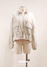 Light Weight Nylon Ruffles Jacket