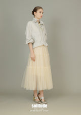 Light Weight Nylon Ruffles Jacket