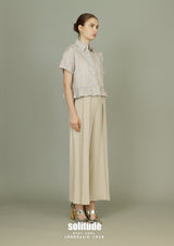 Gathers Trimmed Woven Shirt