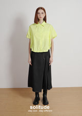 Lime Sleeveless Woven Shirt
