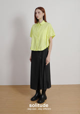 Lime Sleeveless Woven Shirt