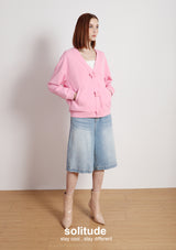 Pink Knitted Cardigan