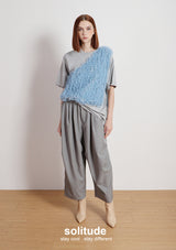 Charcoal Ruffles Trimes Tee