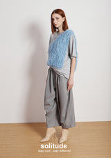 Charcoal Ruffles Trimes Tee