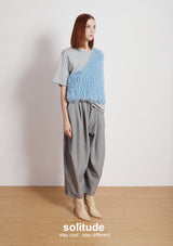 Charcoal Ruffles Trimes Tee