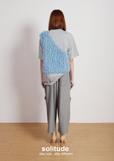 Charcoal Ruffles Trimes Tee