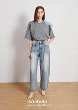 Charcoal Shoulder Trimes Tee