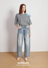 Charcoal Shoulder Trimes Tee