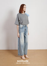 Charcoal Shoulder Trimes Tee