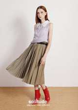 Purple Pearl Neck Tee