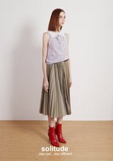 Purple Pearl Neck Tee