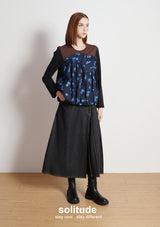 Brown Patches Knitted Top