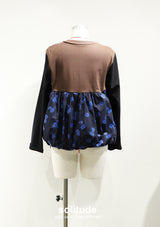 Brown Patches Knitted Top