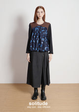 Brown Patches Knitted Top