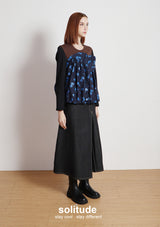 Brown Patches Knitted Top