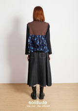 Brown Patches Knitted Top