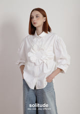 Big Flowers Woven Shirt