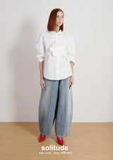 Big Flowers Woven Shirt